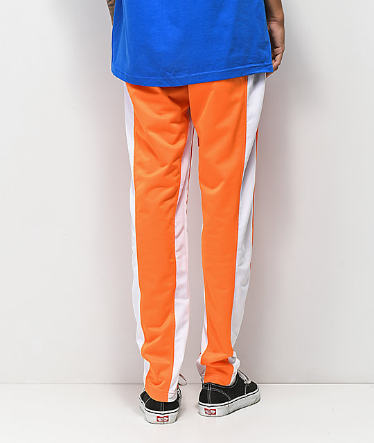 orange track pants womens