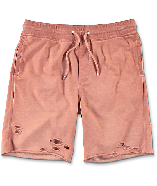 brown sweat shorts