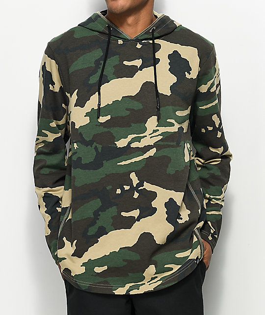 camo hooded shirt