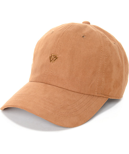 tan baseball hat