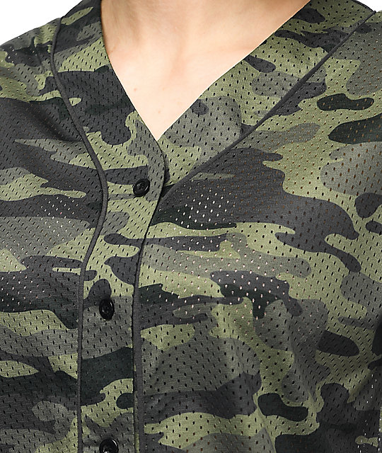 camouflage baseball jersey