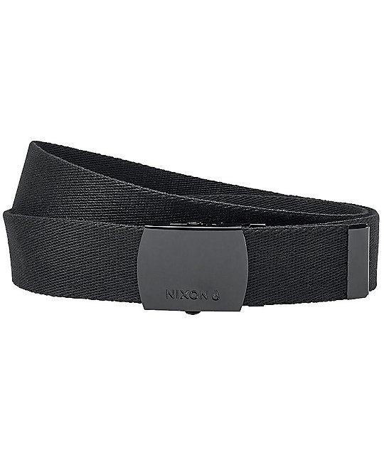 Nixon Basis Black Web Belt | Zumiez