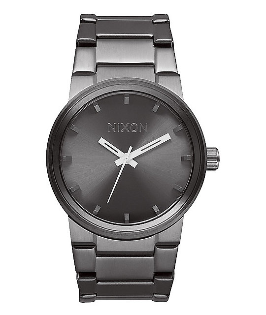 Nixon Cannon Gunmetal Analog Watch | Zumiez