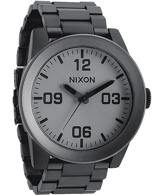 Nixon Corporal SS Matte Black & Matte Gunmetal Watch