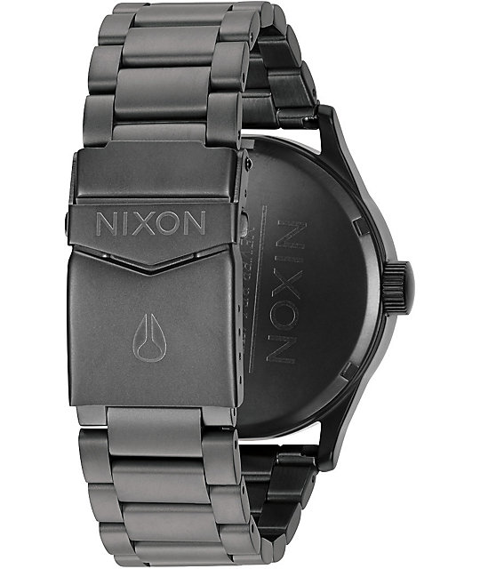 Nixon Sentry SS Gunmetal Analog Watch | Zumiez