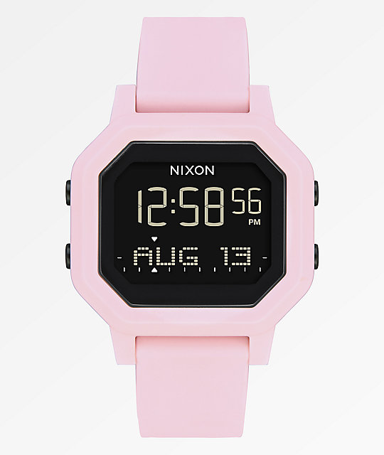 digital pink watch