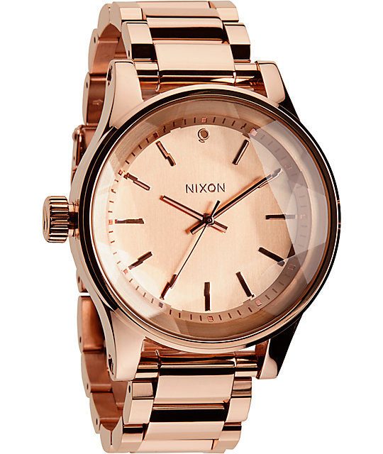 Nixon The Facet All Rose Gold Watch | Zumiez