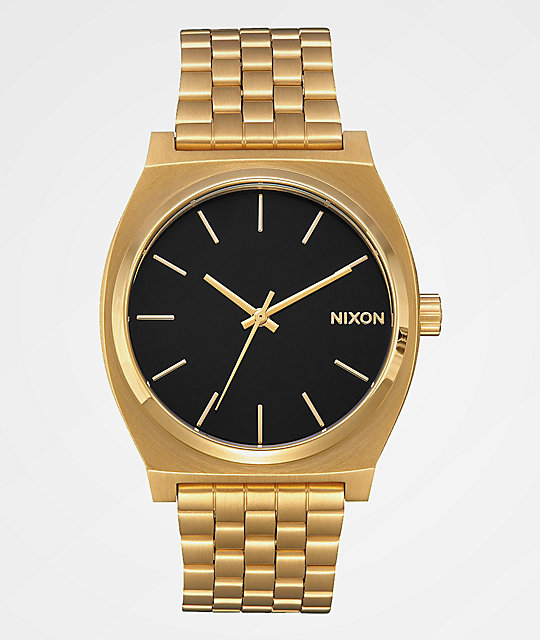 Nixon Timeteller All Gold & Black Analog Watch | Zumiez