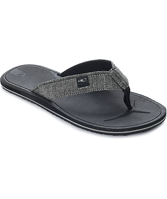 O'Neill Nacho Libre Charcoal Sandals | Zumiez