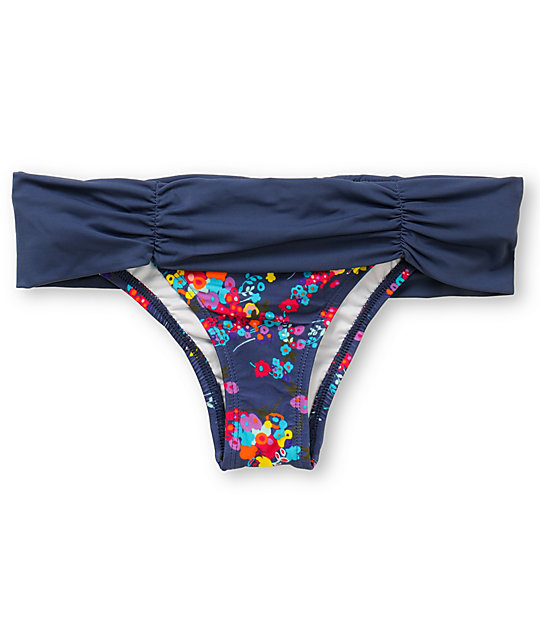 ONeill Flower Fold Over Cheeky Bikini Bottom | Zumiez