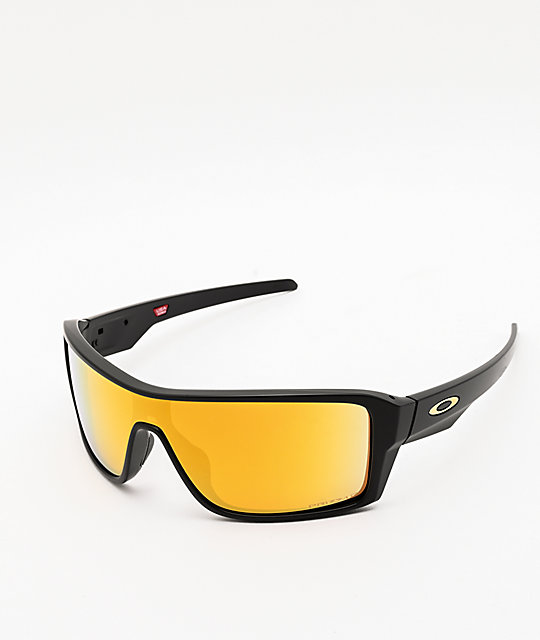 Oakley Ridgeline Black & 24K Prizm Polarized Sunglasses