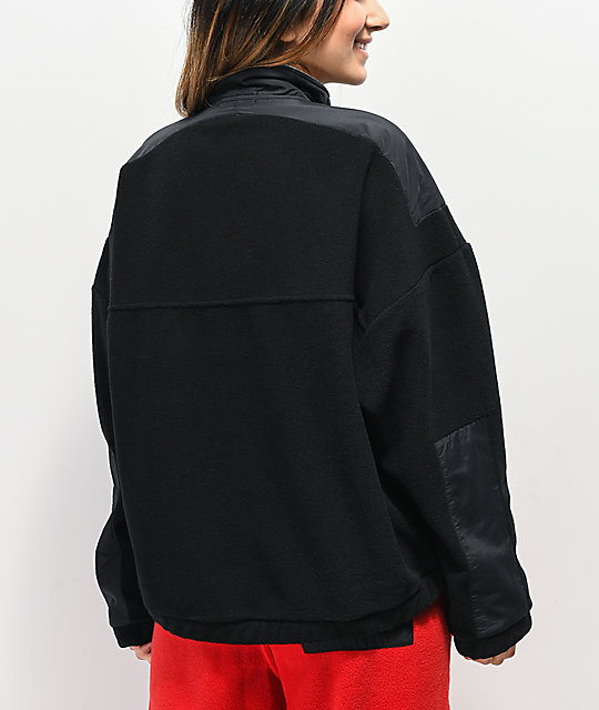 plain black quarter zip