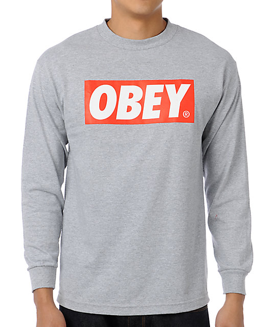 obey box logo tee