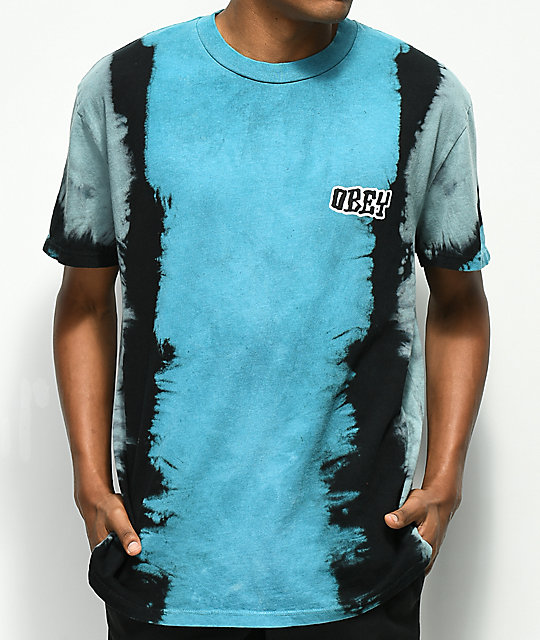 obey shirt blue