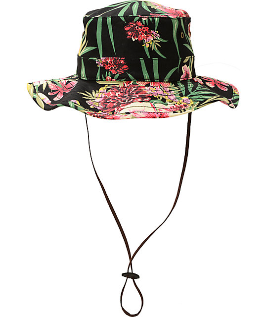 obey floral bucket hat