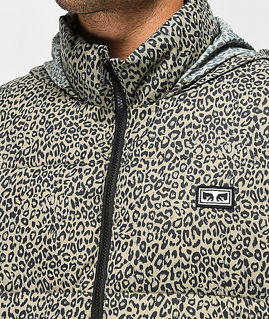 obey leopard hoodie