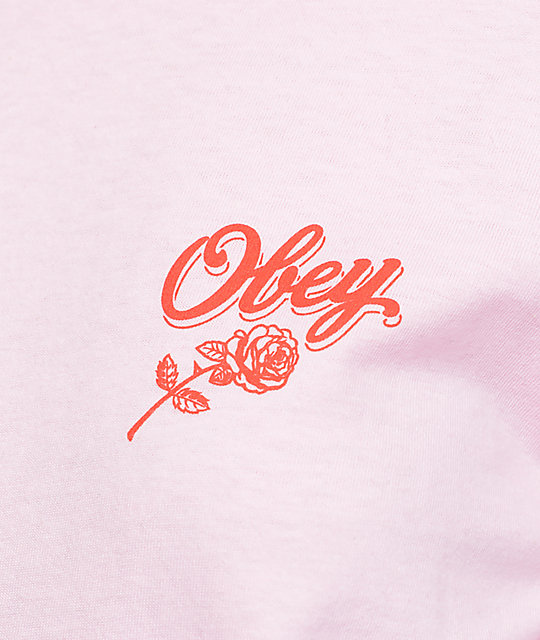Obey Careless Whispers Pink Long Sleeve T-Shirt | Zumiez
