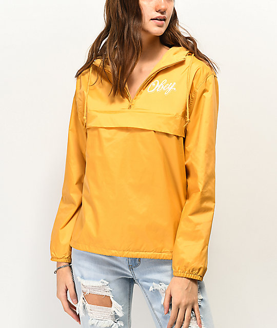 yellow obey jacket