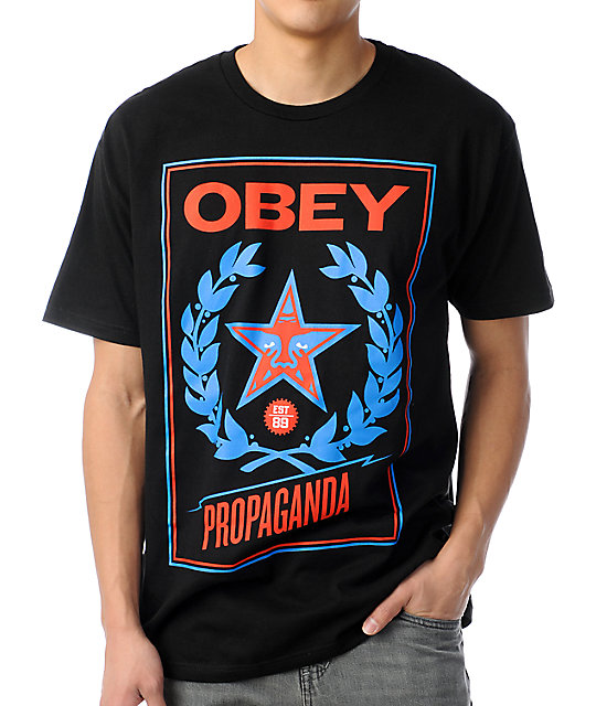 Obey Classic Crest Black T-Shirt