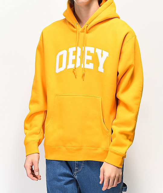 yellow obey sweatshirt