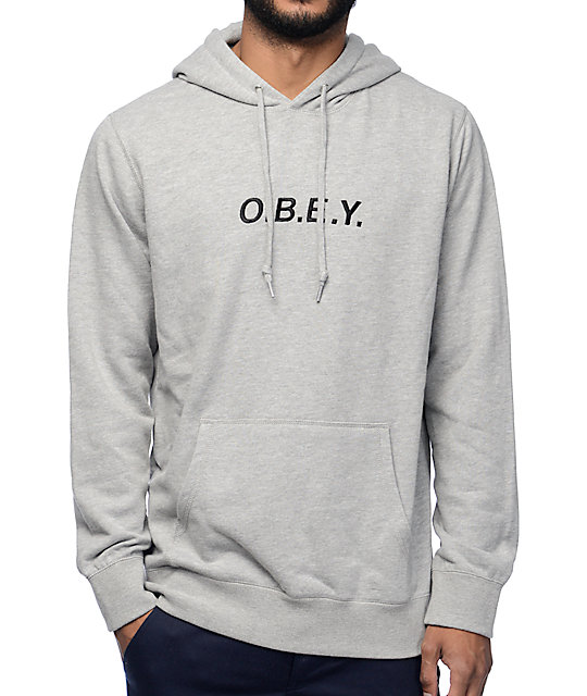 obey embroidered hoodie