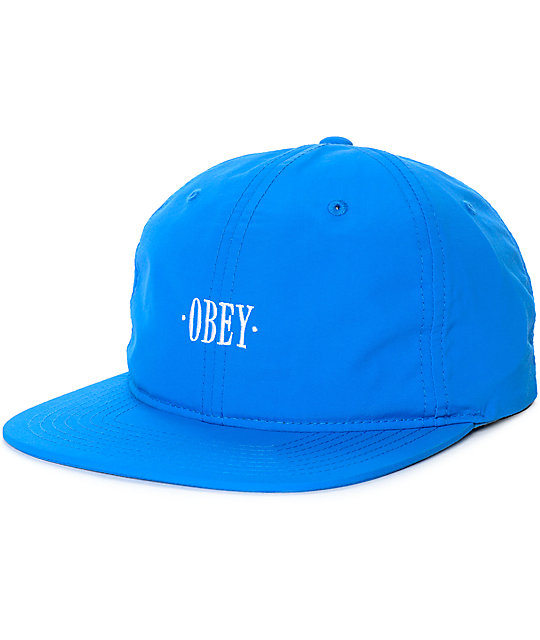 obey blue cap