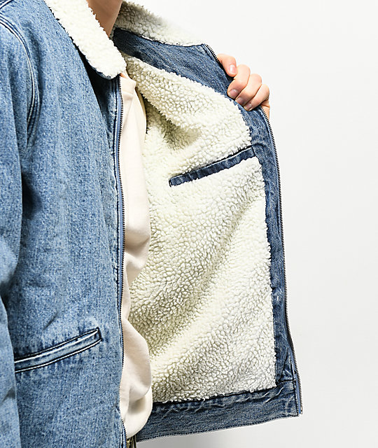 Obey Division Denim Jacket Zumiez