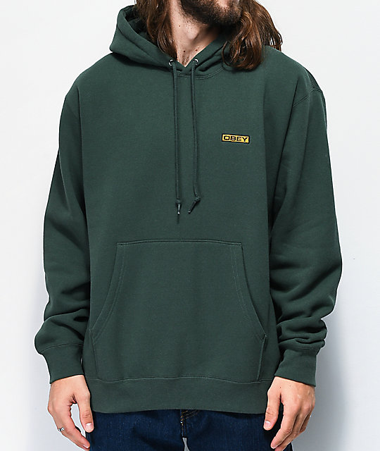 sudadera verde oscuro