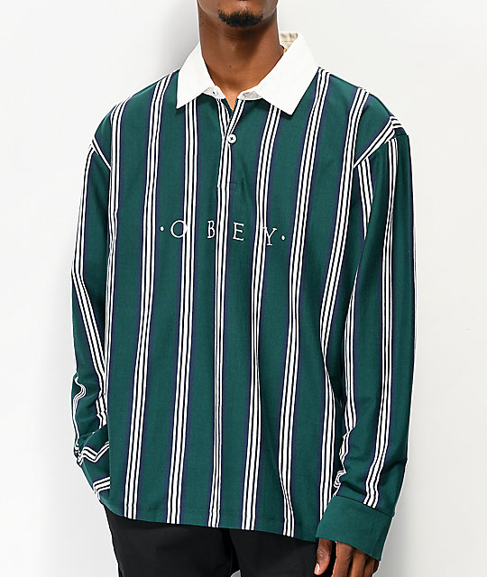 obey polo long sleeve