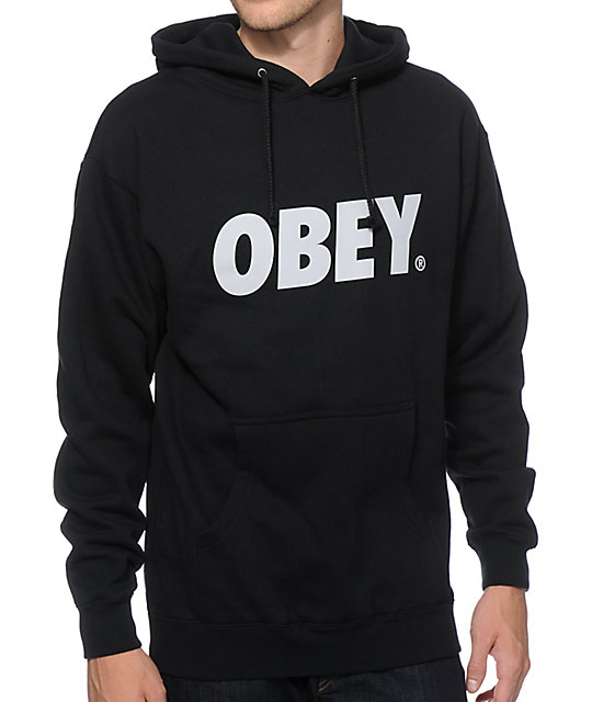 Obey Font Hoodie | Zumiez