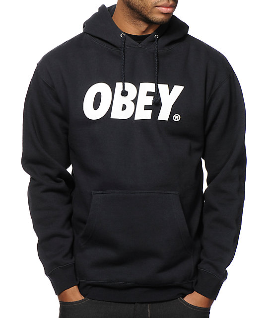 Obey Font Hoodie