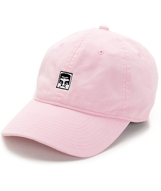 pink strapback hat