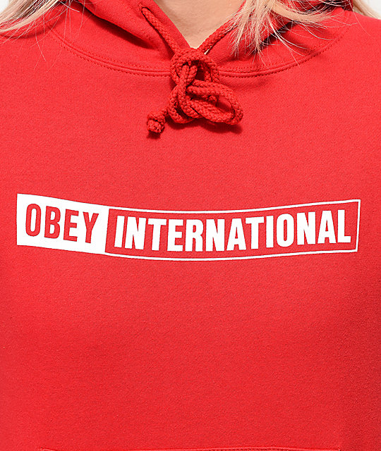 obey international hoodie
