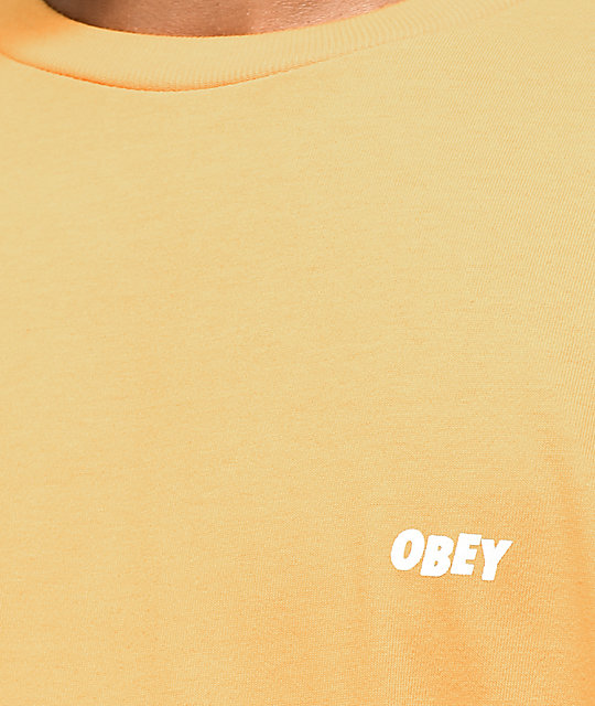 Obey Jumble Lo-Fi Gold T-Shirt | Zumiez