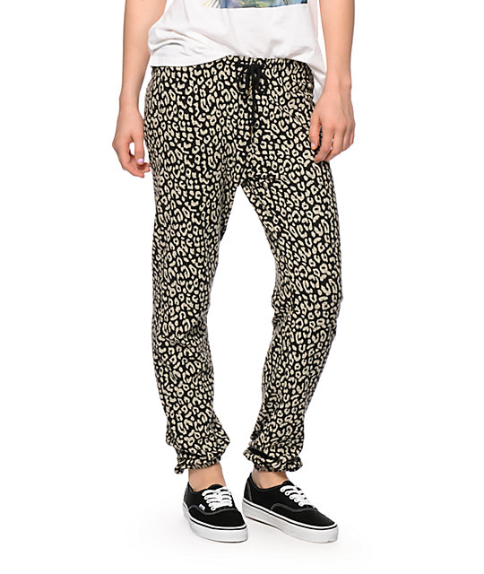 sweatpants leopard