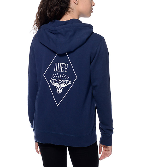 navy blue zip up hoodie womens