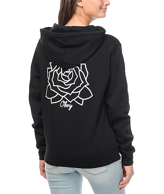 black graphic hoodie women's