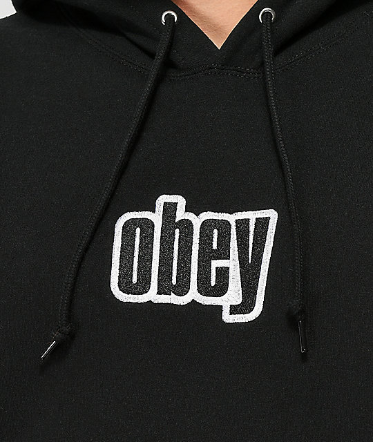 Obey Motion Black Hoodie | Zumiez