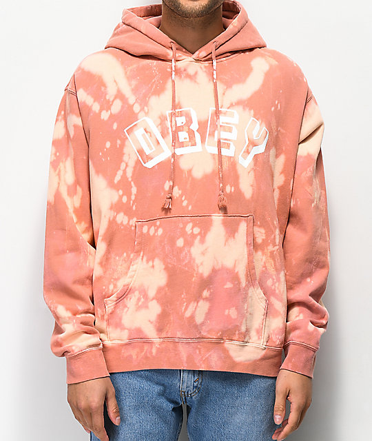 bleached obey hoodie