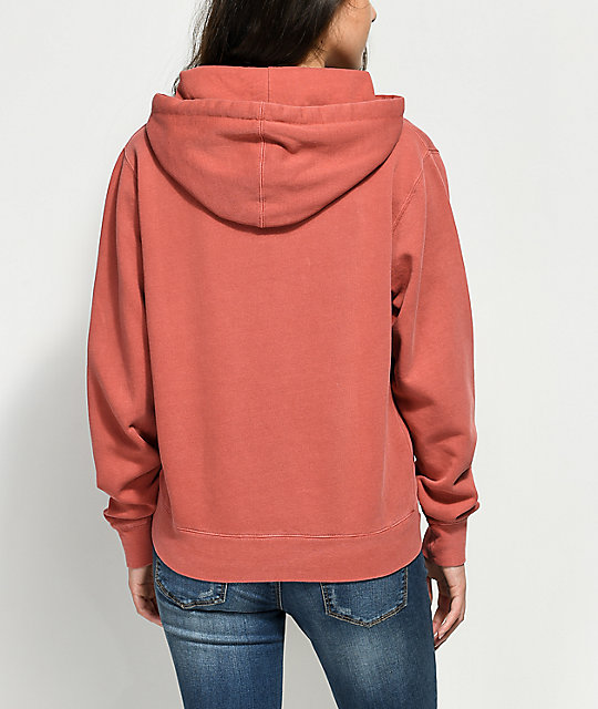 dusty peach hoodie