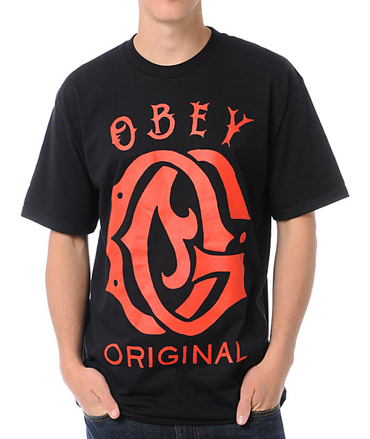 Obey Original Black T-Shirt | Zumiez