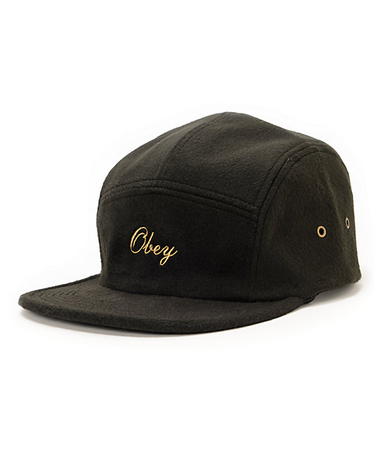 Obey Outdoor Black 5 Panel Hat | Zumiez