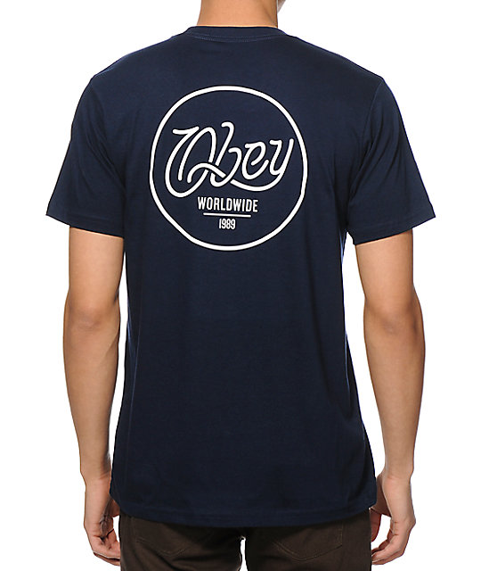 Obey Paradise Script Pocket T-Shirt | Zumiez