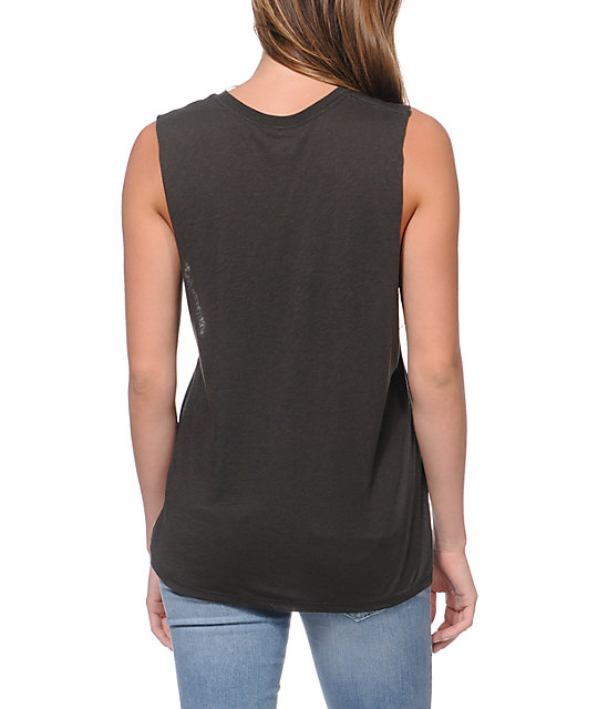 Obey Possessed Graphite Muscle Tank Top | Zumiez