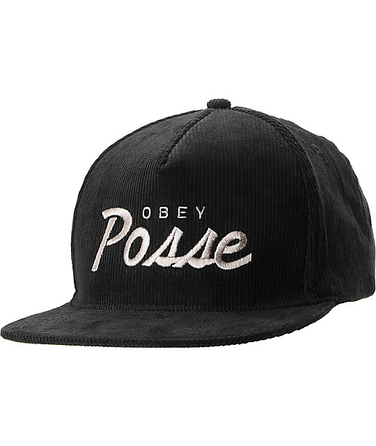 obey corduroy hat