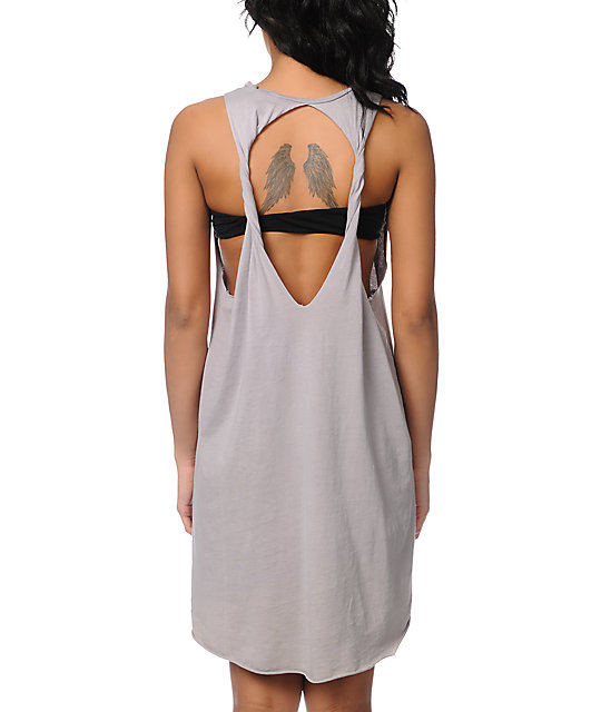 open back tank dress