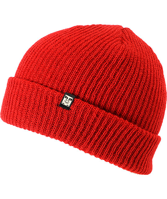 Obey Ruger Red Beanie