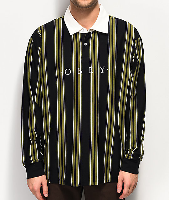 obey polo long sleeve