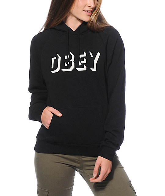 Obey Shadows Black Hoodie | Zumiez