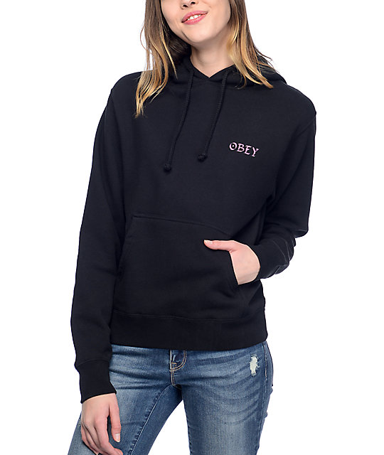 womens black hoodie